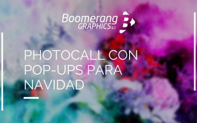 Photocall con pop-ups para Navidad